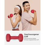 Zestaw 2 hantli neoprenowych 2×4 kg czerwonych