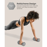 Zestaw 2 hantli neoprenowych 2 x 5 kg szary