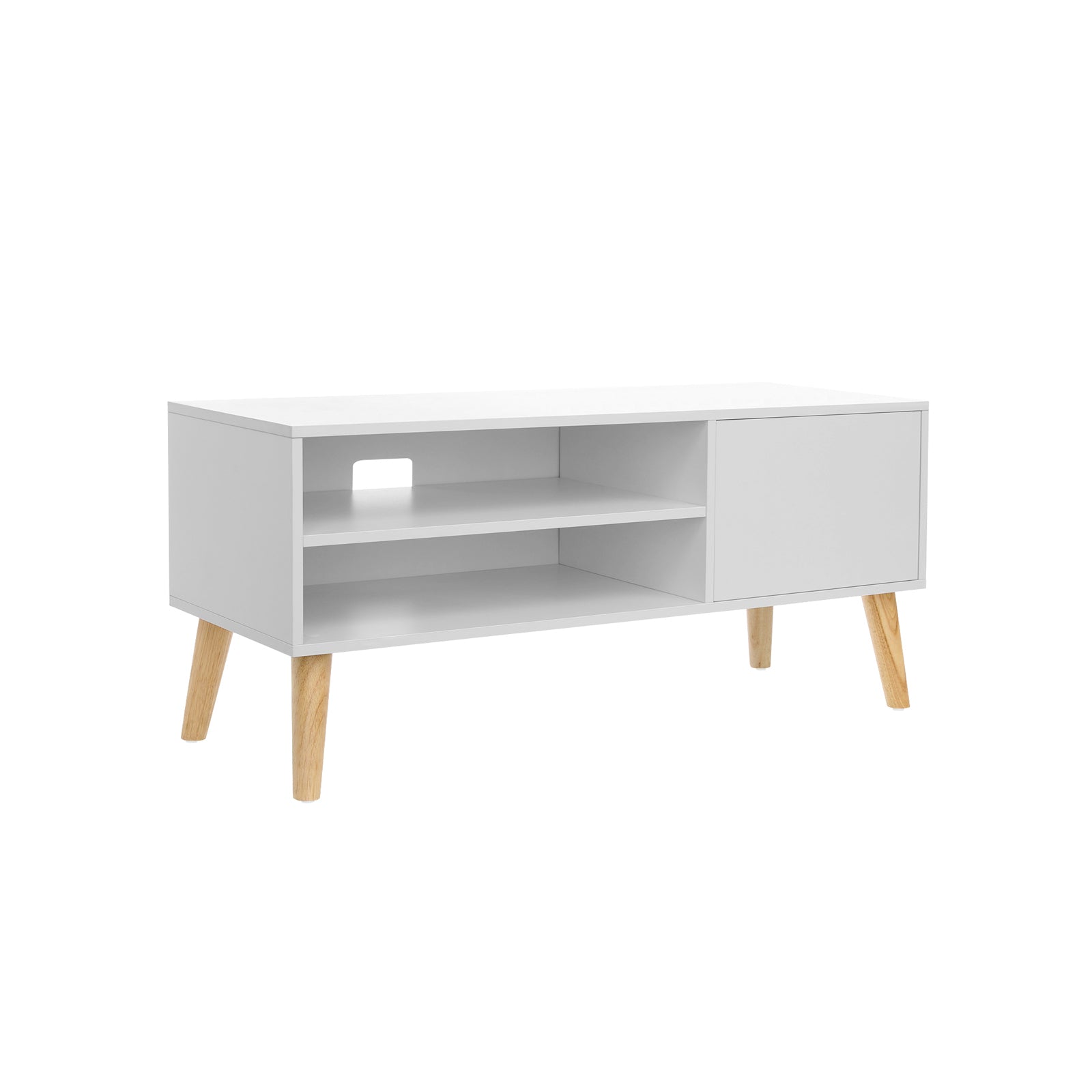Szafka RTV, rustic white, 110 cm