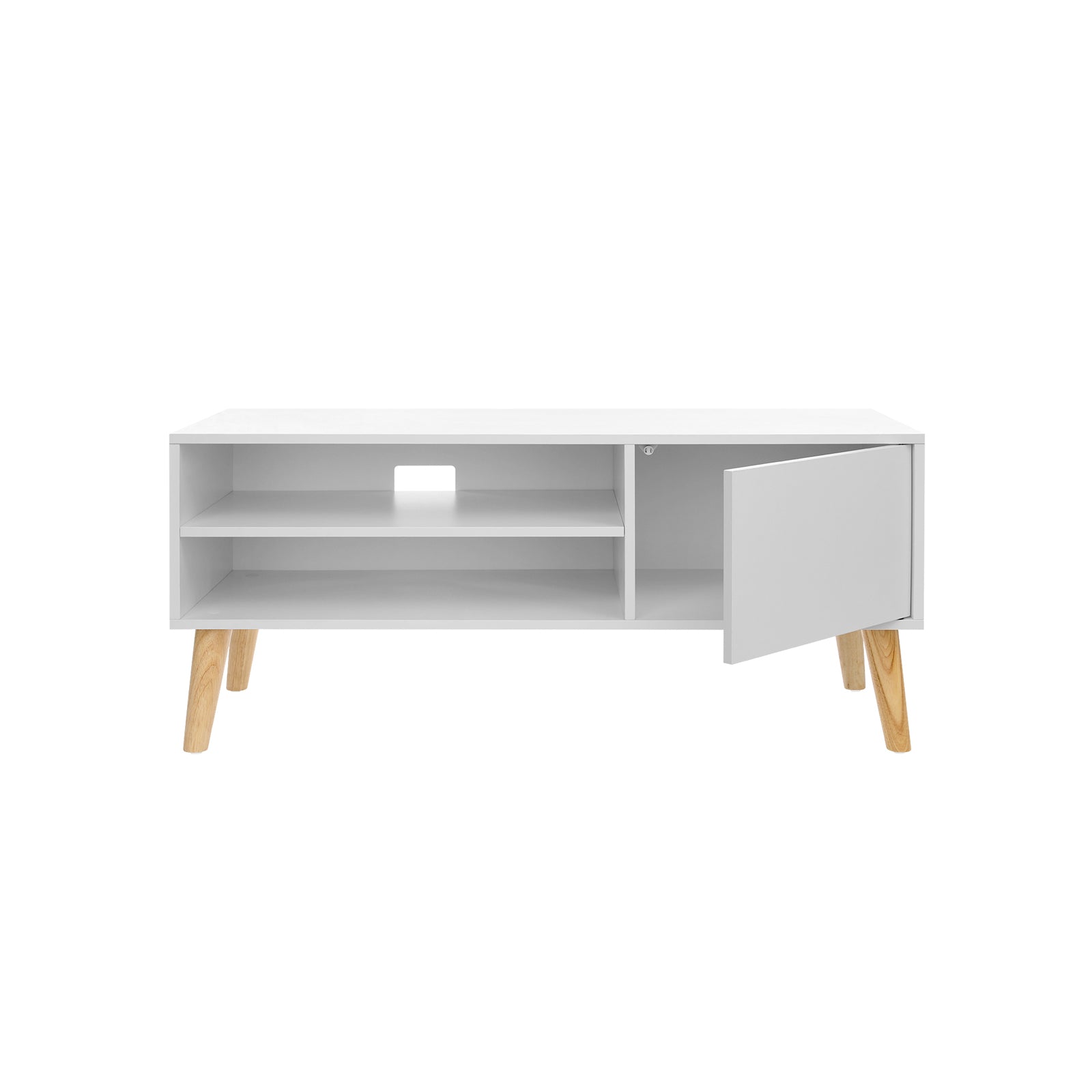 Szafka RTV, rustic white, 110 cm