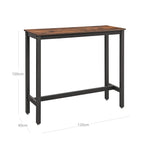 Mebel do domu, rustykalny brąz, 120 cm
