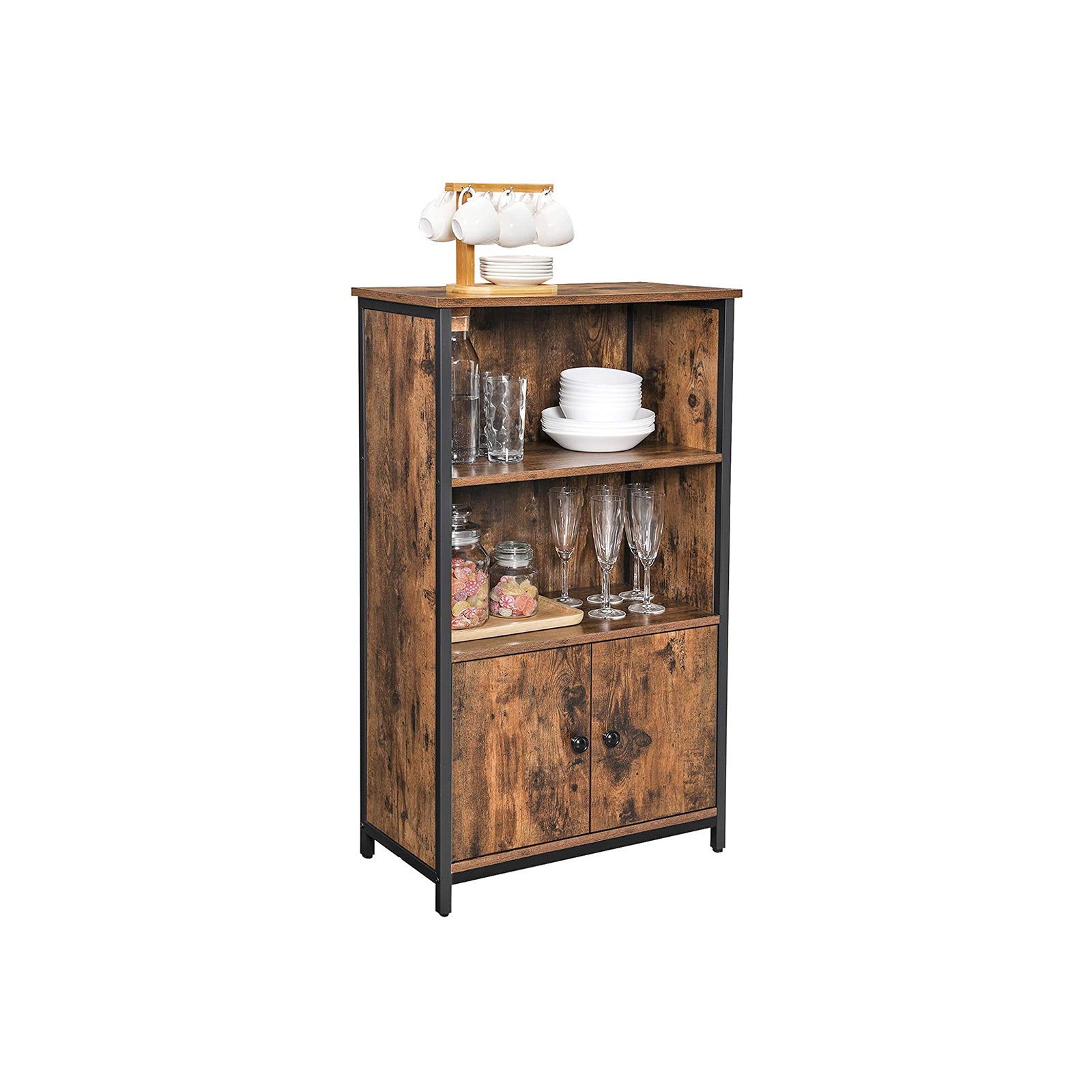 Szafka do przechowywania, x: antique / czarny, 60 cm