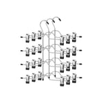Wieszaki metalowe, ecru