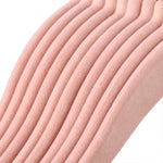 Wieszaki welurowe, coral pink