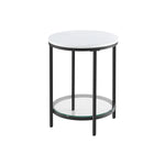 Stolik pomocniczy, marble white, 45 cm