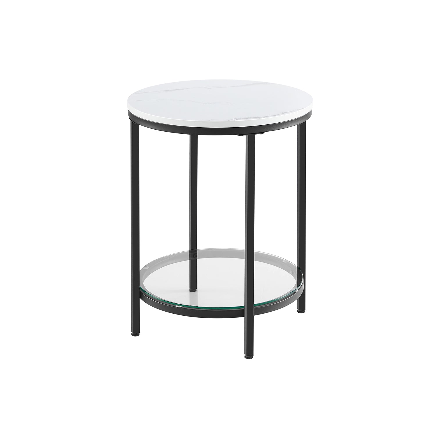Stolik pomocniczy, marble white, 45 cm