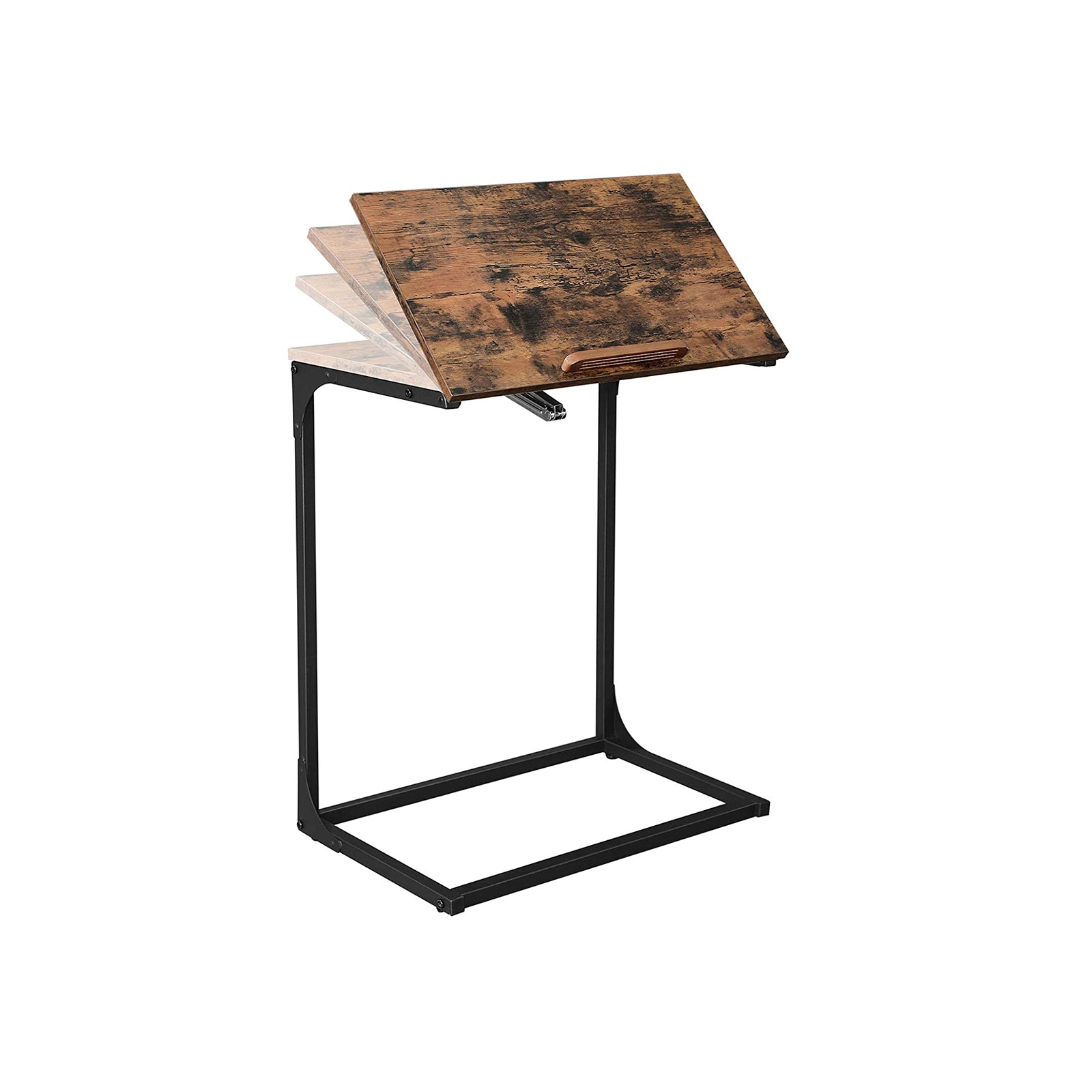 Stolik boczny, x: antique / czarny, 55 cm