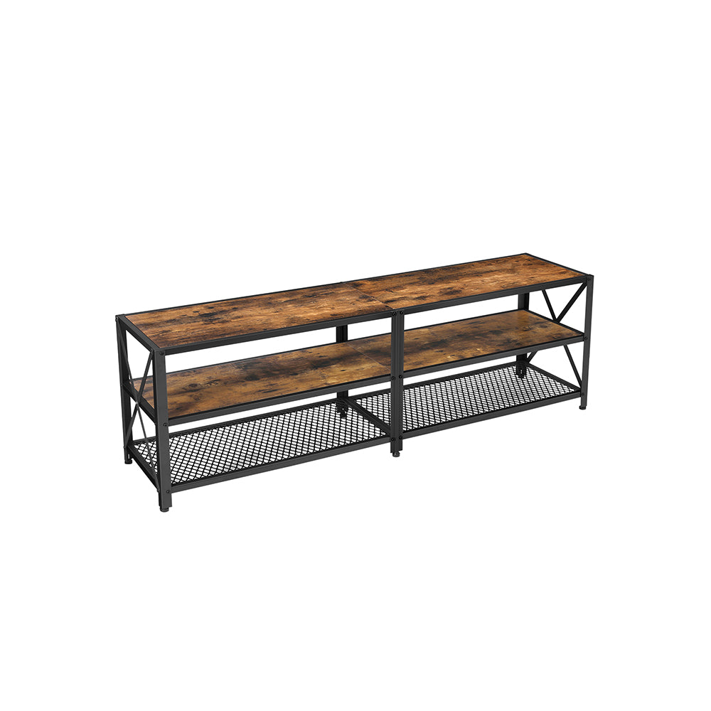 Szafka RTV, rustykalny brąz, 140 cm