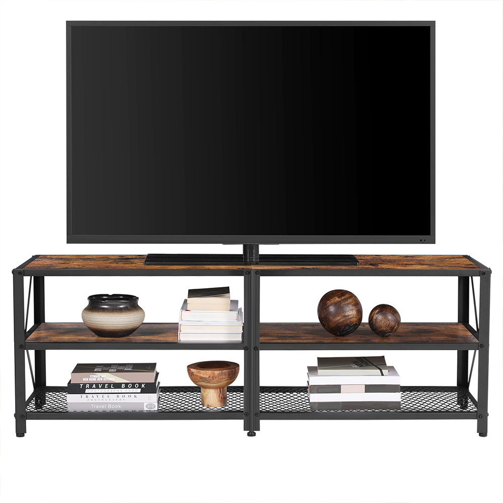 Szafka RTV, rustykalny brąz, 140 cm