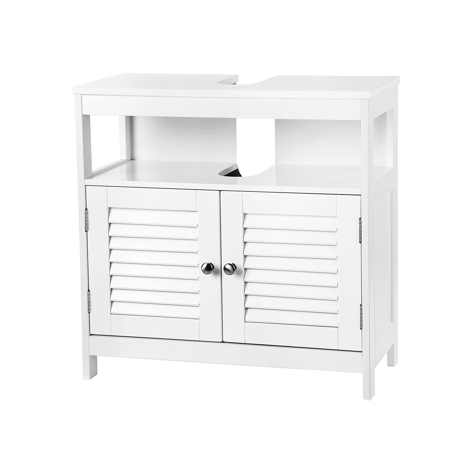 Szafka łazienkowa pod umywalkę, biały, 60 cm